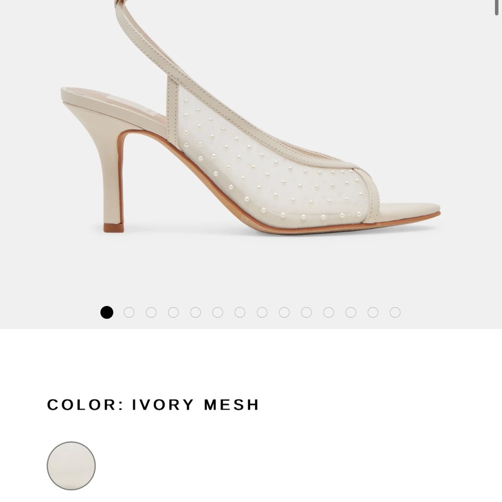 Dolce Vita Cream Pearl Heels NWT